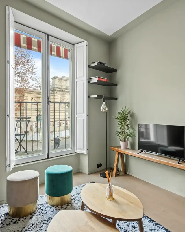French windows at The Poly Loft